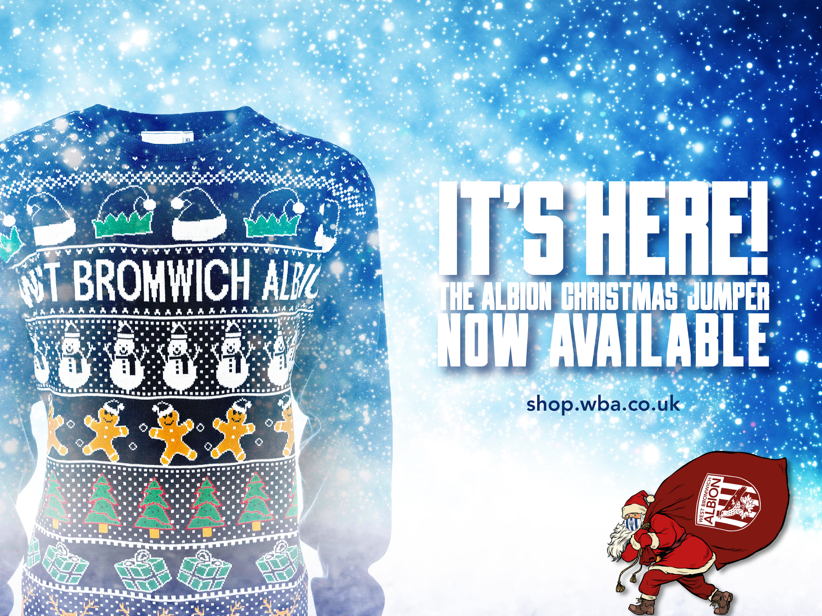 Albion Christmas Jumpers Available Now West Bromwich Albion